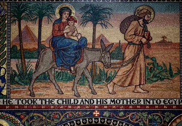 Droitwich, Sacred Heart and St Catherine Church: mosaiker av Frank Peacock och Gabriel Pippet, 1920-talet